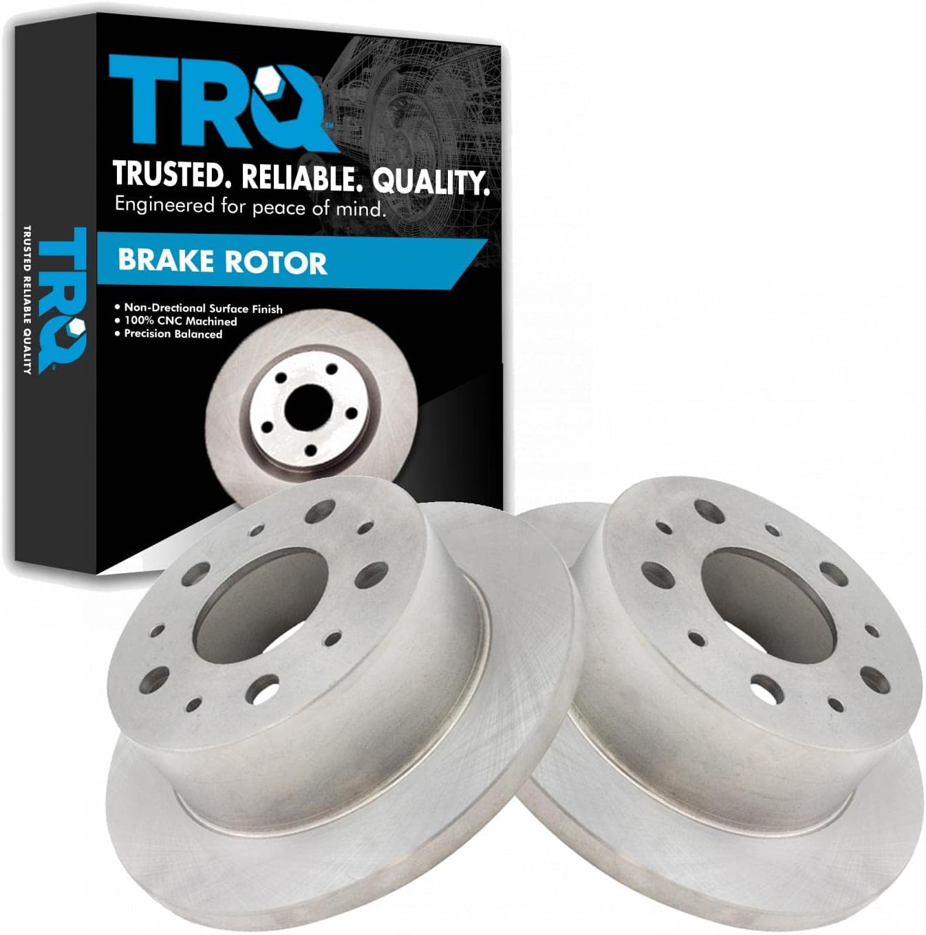 TRQ Rear Brake Rotors Set for 2014-2021 Ram ProMaster Models