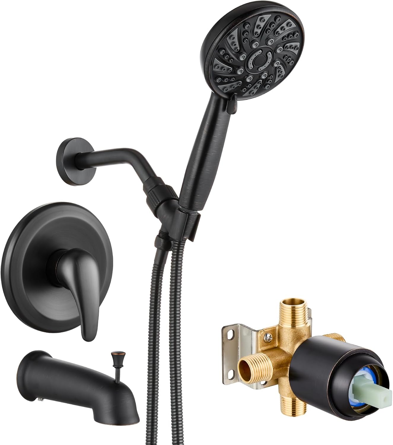 High Pressure Shower Head Kit with 6 Modes for Luxurious Baths