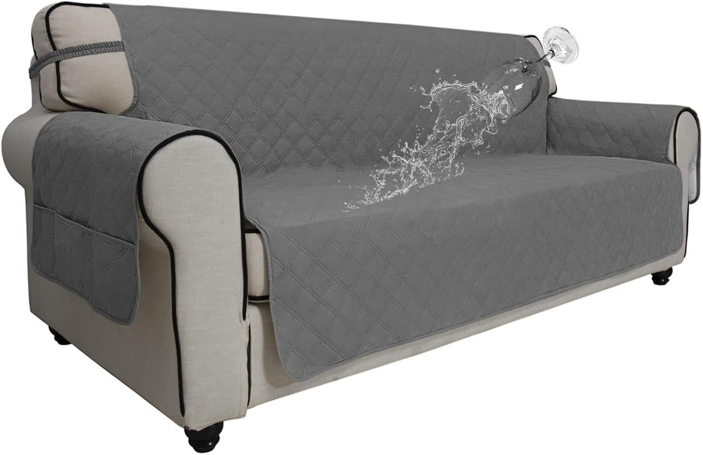 Waterproof Couch Cover for 3 Cushion Sofa - Easy-Going Slipcover