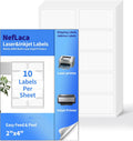 2 in x 4 in Shipping Address Labels 10-UP - Easy Peel, High-Print