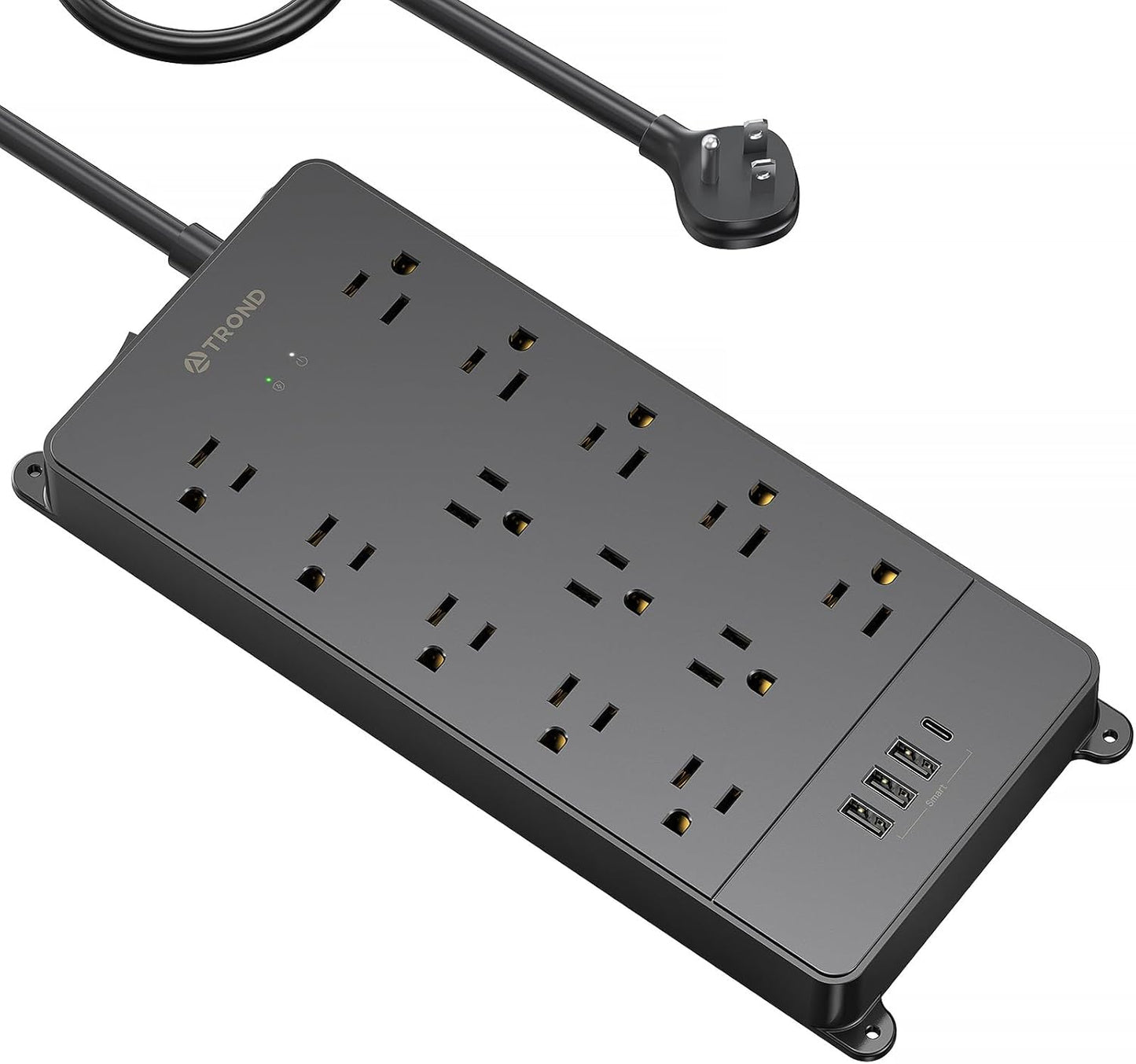 TROND Surge Protector: 13 Outlets + USB C Ports