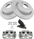 TRQ Rear Performance Brake Pad & Rotor Kit - Direct Fit