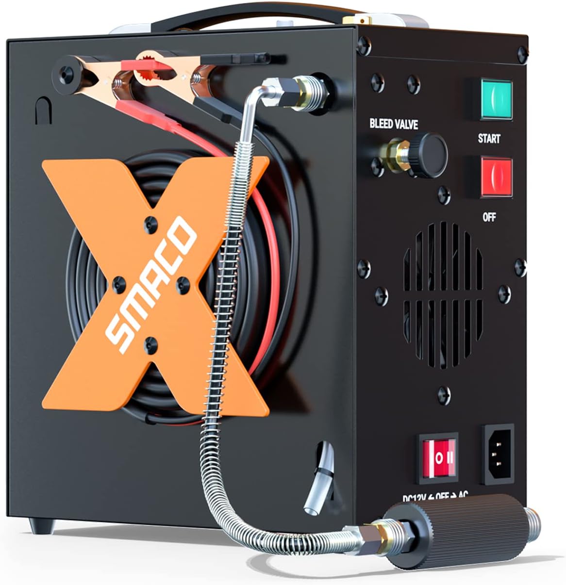 SMACO High Pressure Air Compressor - Oil-Free & No-Noise Power!