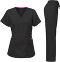 Dagacci Medical Uniform Women's Scrubs Set Stretch Ultra Soft natural