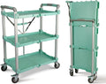 Pack N Roll Collapsible Service Cart XL - Portable 300LB Capacity