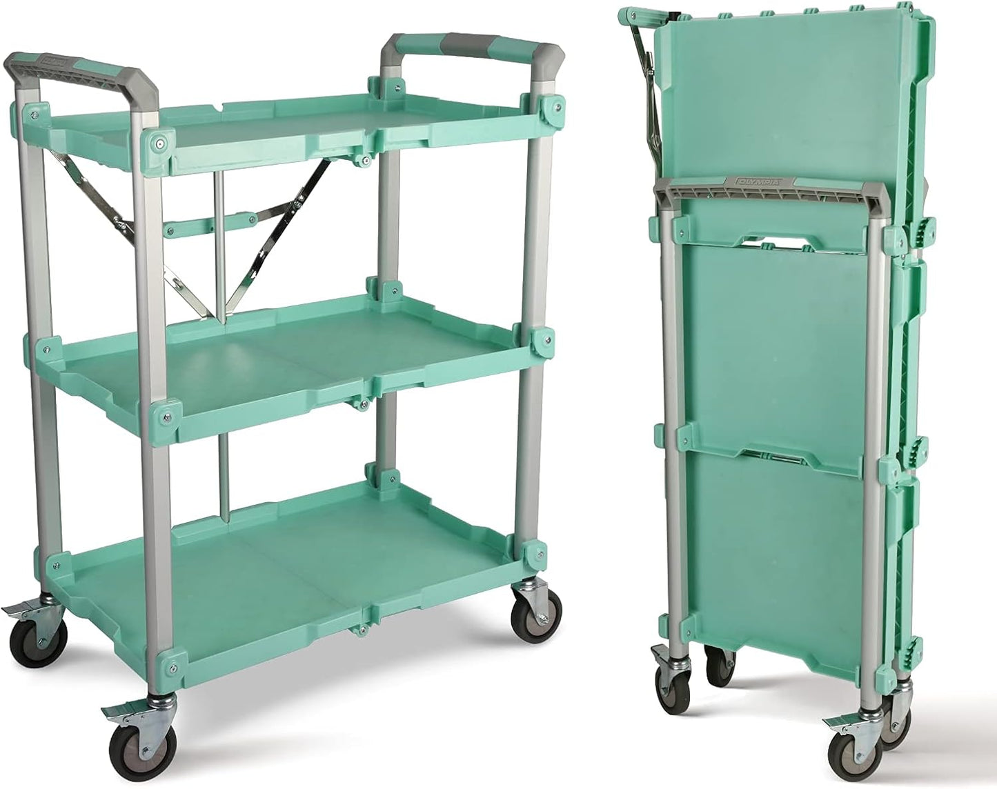 Olympia Tools Pack N Roll Collapsible Service Cart for Easy Use