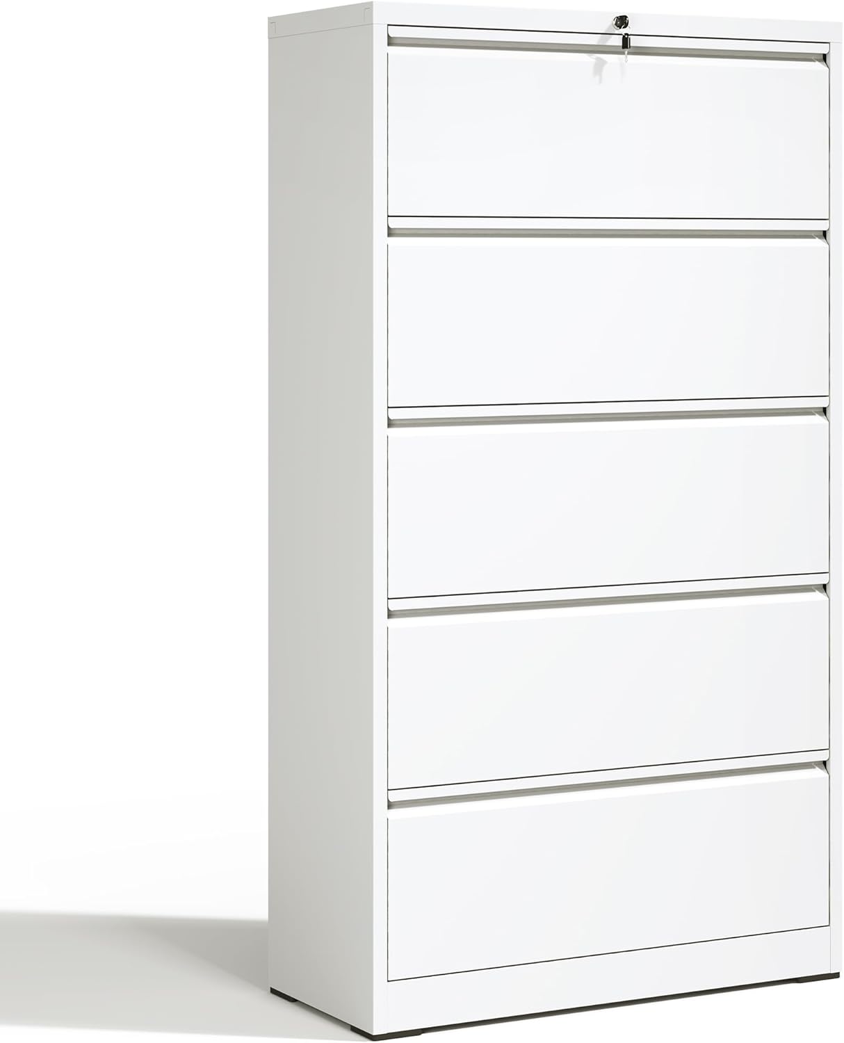Locking Filing Cabinet with 5 Drawers for Home Office Storage