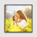 Framed Custom Canvas Wall Art 16x16 - Ready to Hang Personal Photo