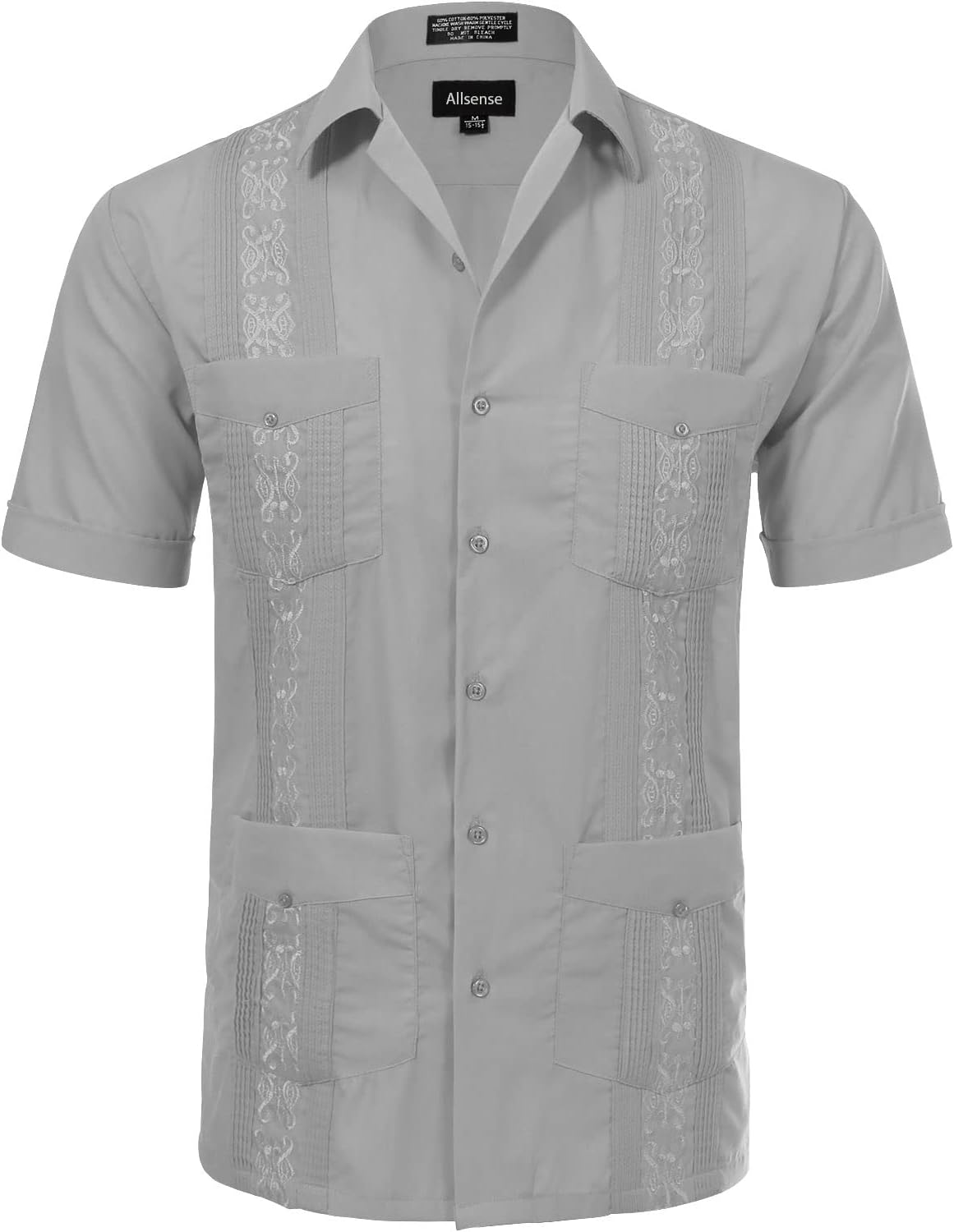 Allsense Men's Short-Sleeve Button-Down Guayabera Shirt Review