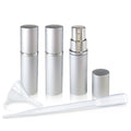 Refillable Travel Atomizers: Metallic Exterior, Glass Interior | 3 Pack