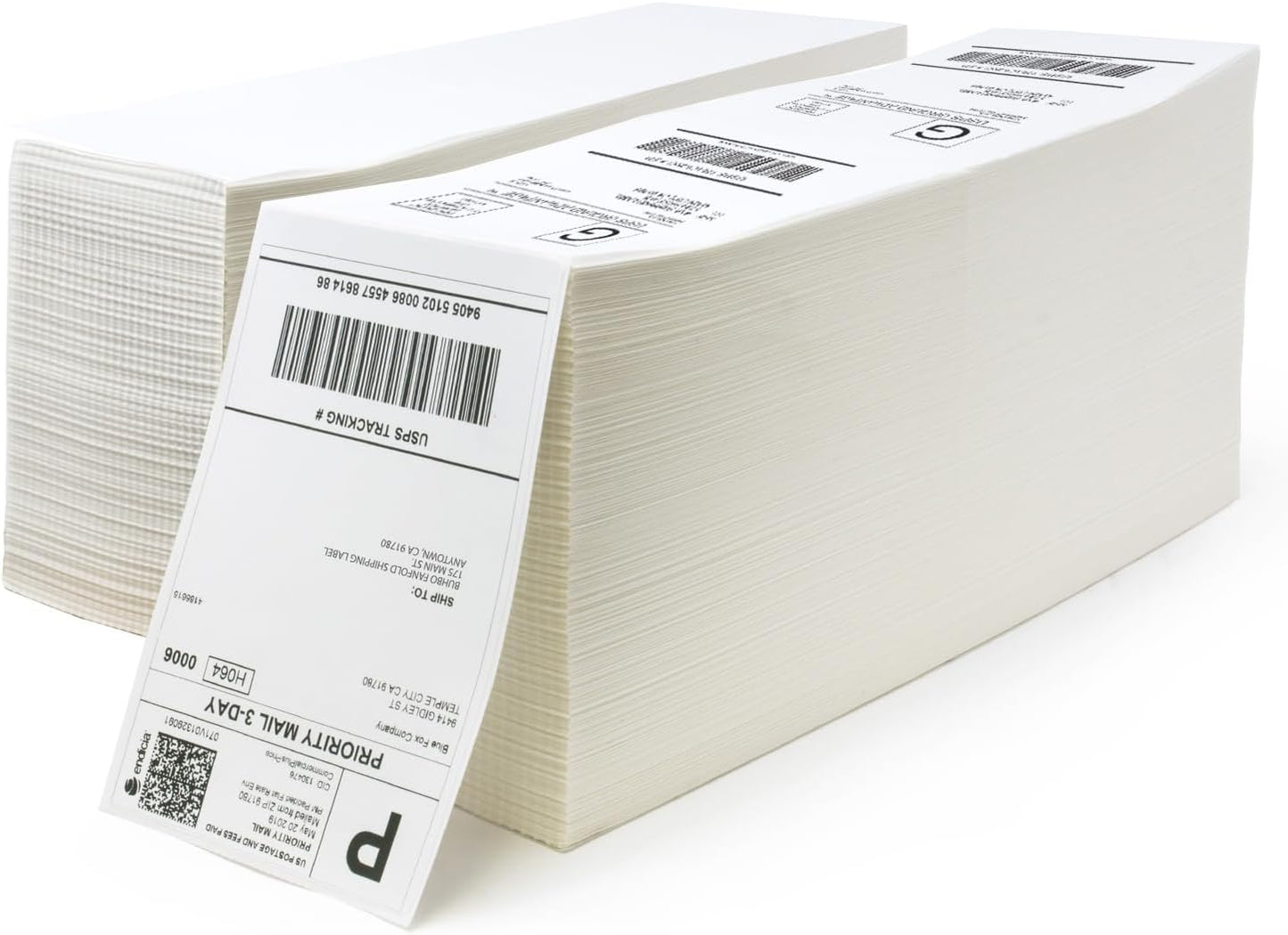Buhbo 4x6 Direct Thermal Labels - BPA Free & Zebra/Rollo Compatible - Commercial Shipping