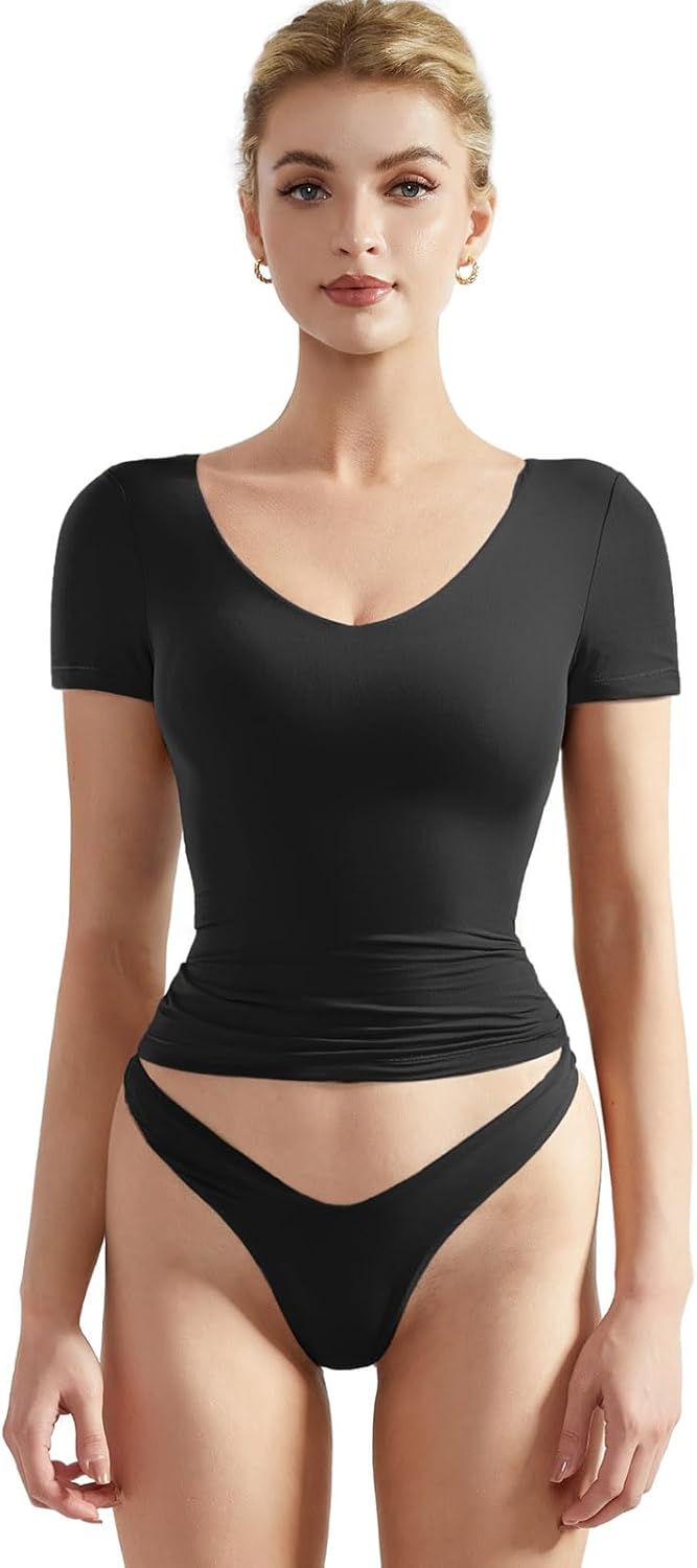 SUUKSESS Women Double Lined Fitted Basic Tee for Stylish Looks
