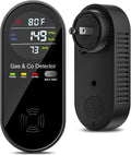 4-in-1 Natural Gas and Carbon Monoxide Detector - Portable Plug-In