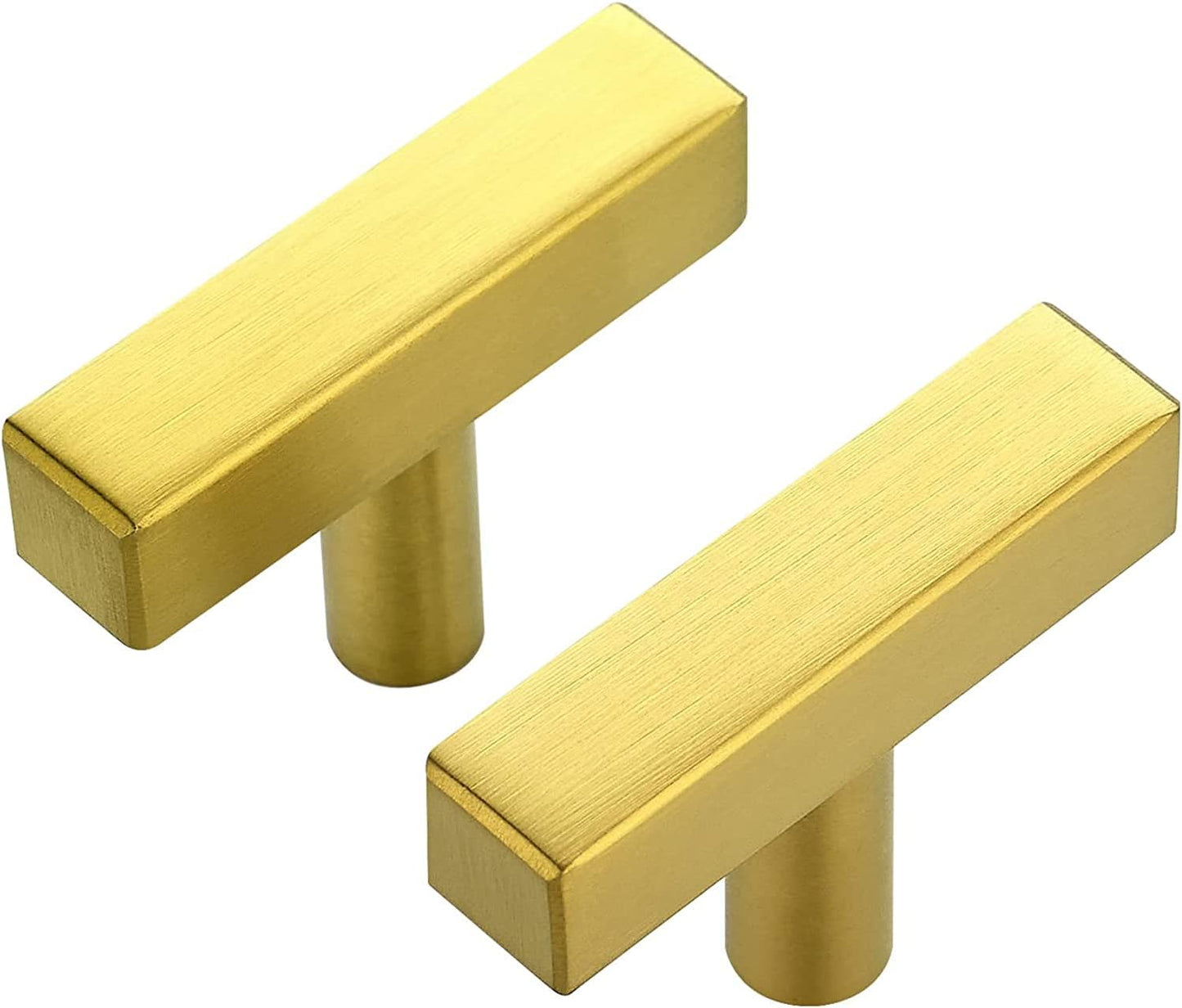 Ravinte 20 Pack Gold T Bar Cabinet Knobs for Modern Kitchens