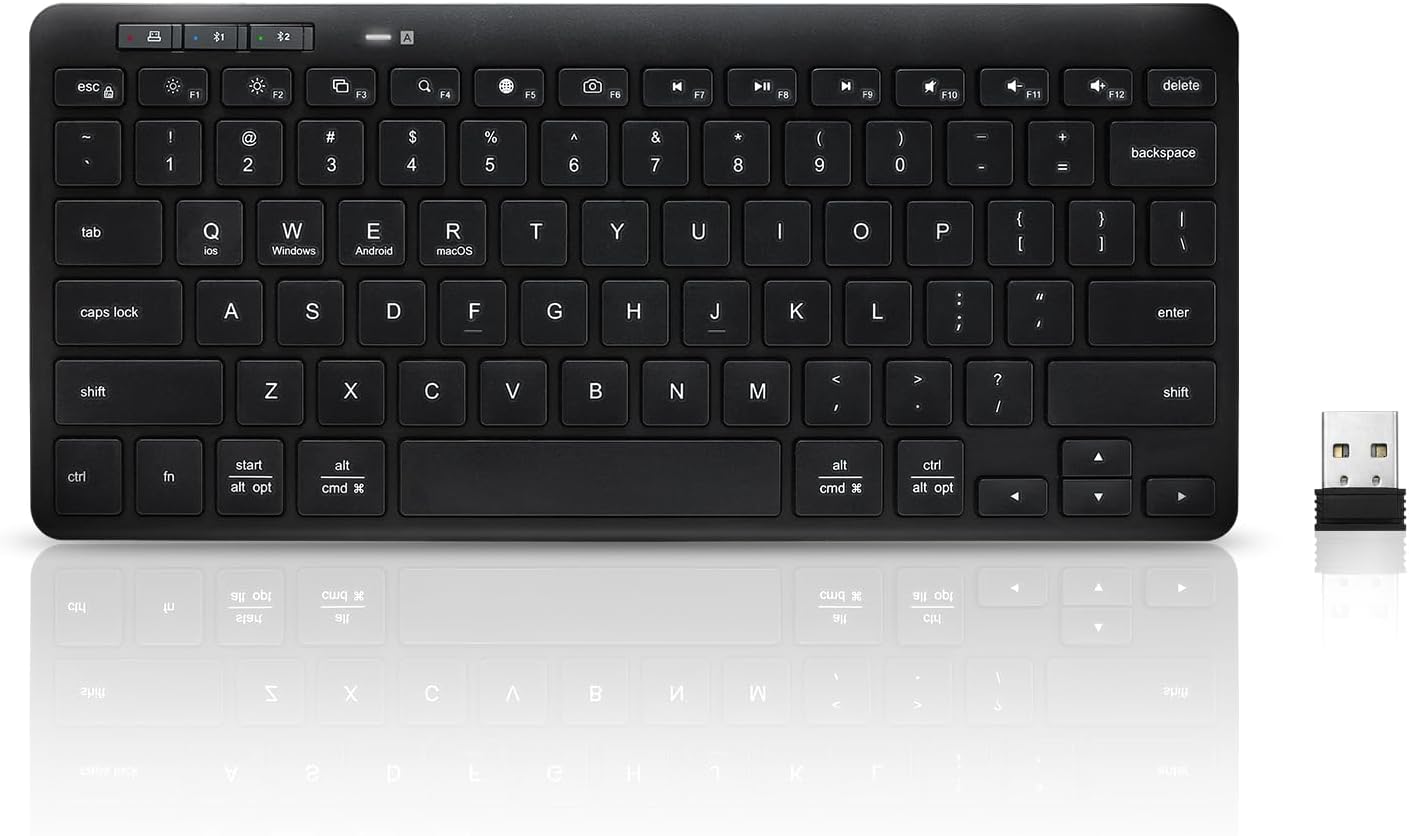 Ultimate Multi-Device Bluetooth Keyboard - Easy Switch