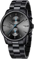 GOLDEN HOUR Fashion Business Mens Watches with Chronograph Features