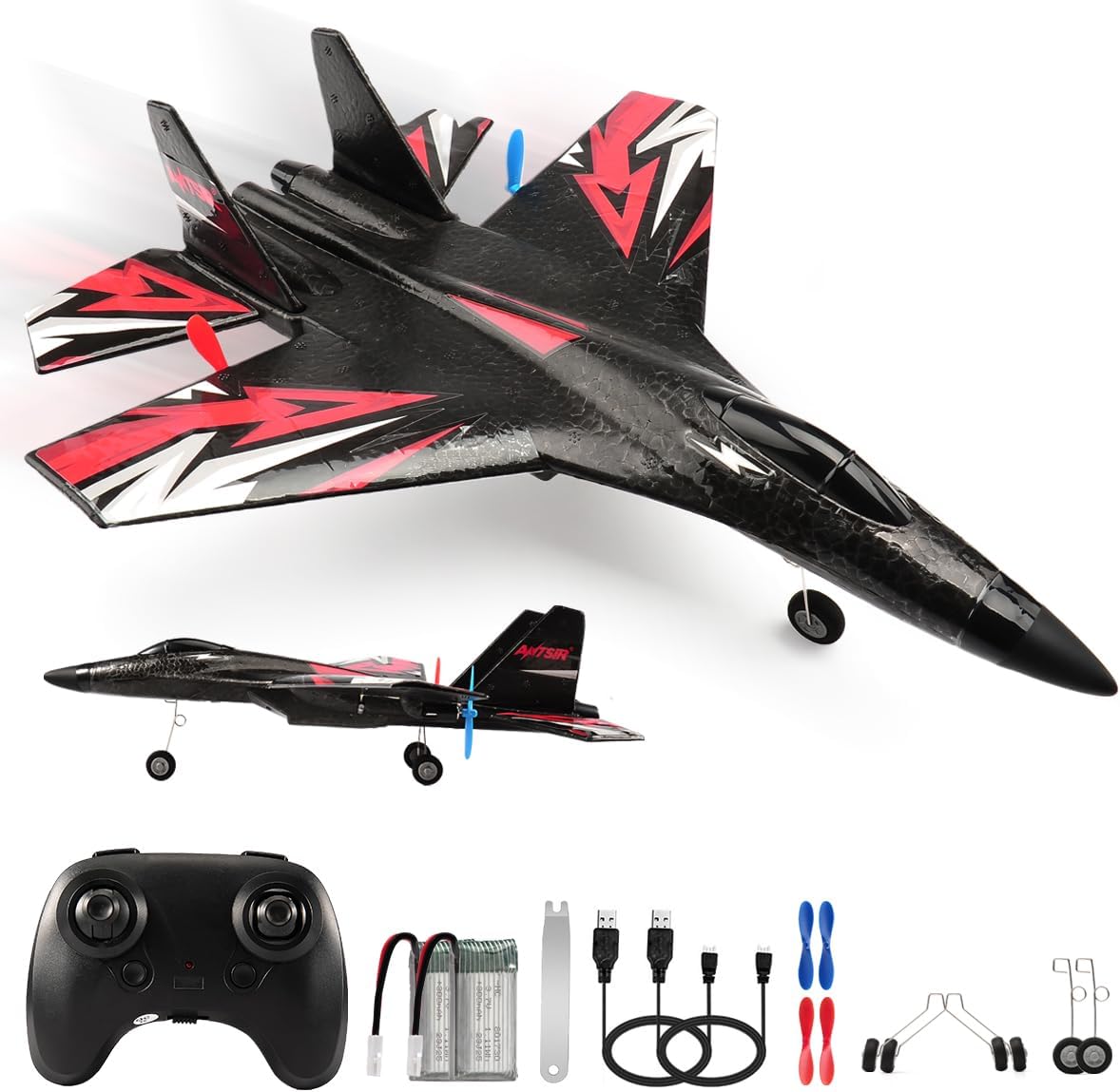 SU27 RC Airplane - Remote Control Fighter with Gyro Stabilizer