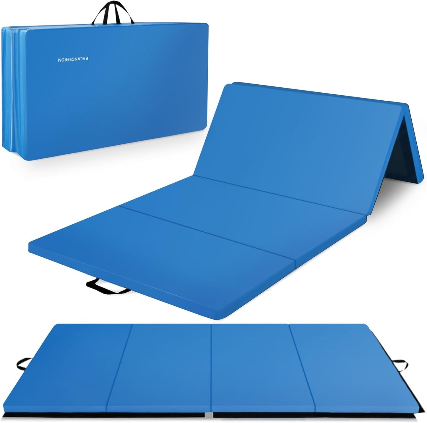 BalanceFrom 10x4 Feet Folding Gymnastics Mat for Home Workouts