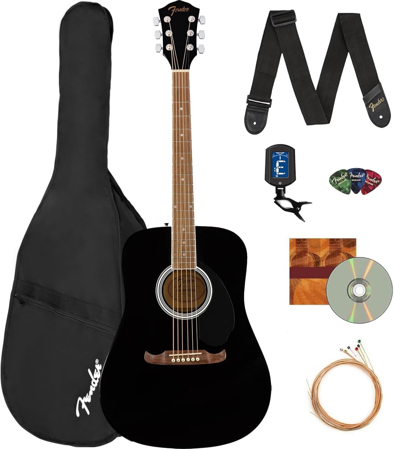 Fender FA-125 Acoustic Guitar Bundle: Everything You Need!