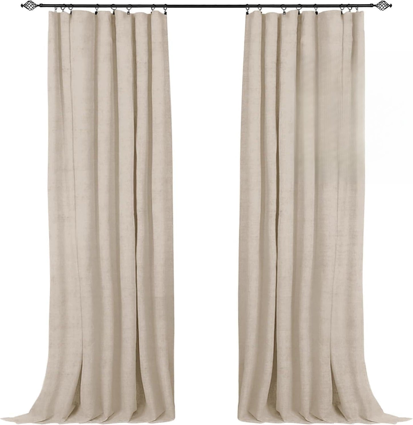 100% Blackout Shield Blackout Curtains for Bedroom 102 in Length