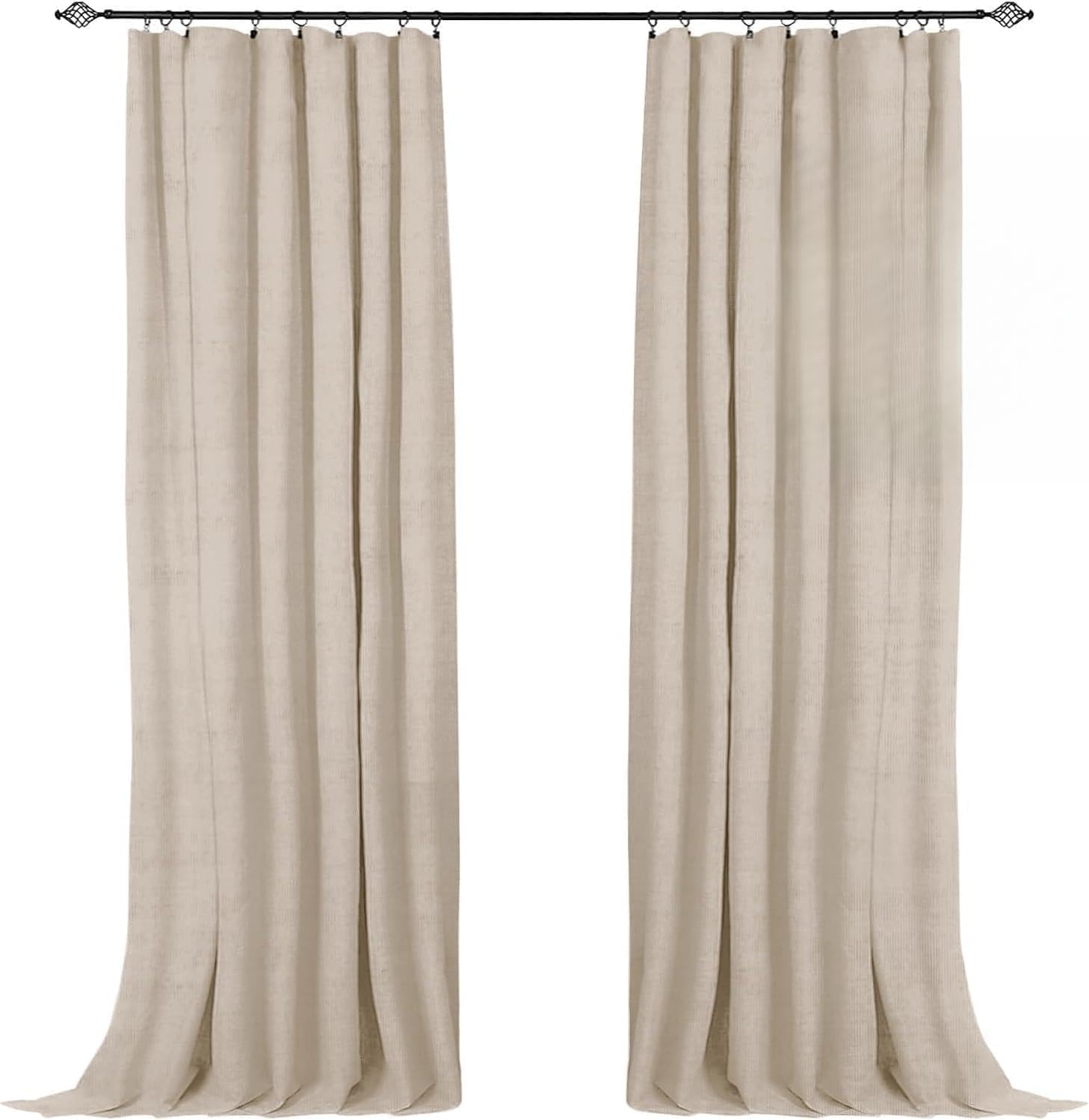100% Blackout Shield Blackout Curtains for Bedroom 90 in Length