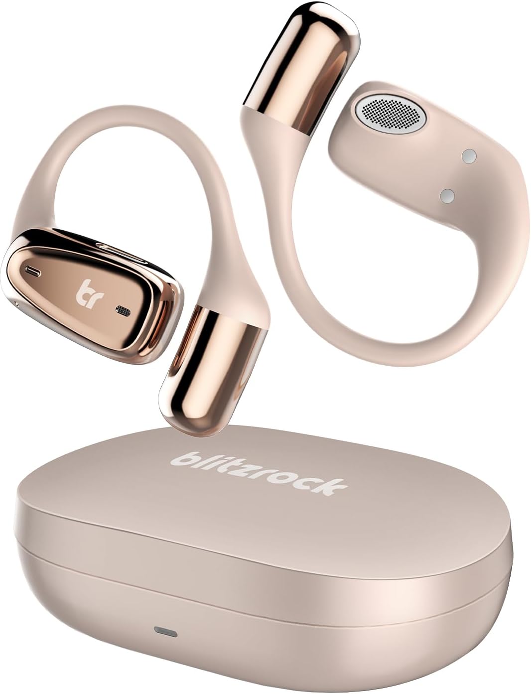 BlitzRock Wireless Earbuds: Clear Calls, 28H Playtime