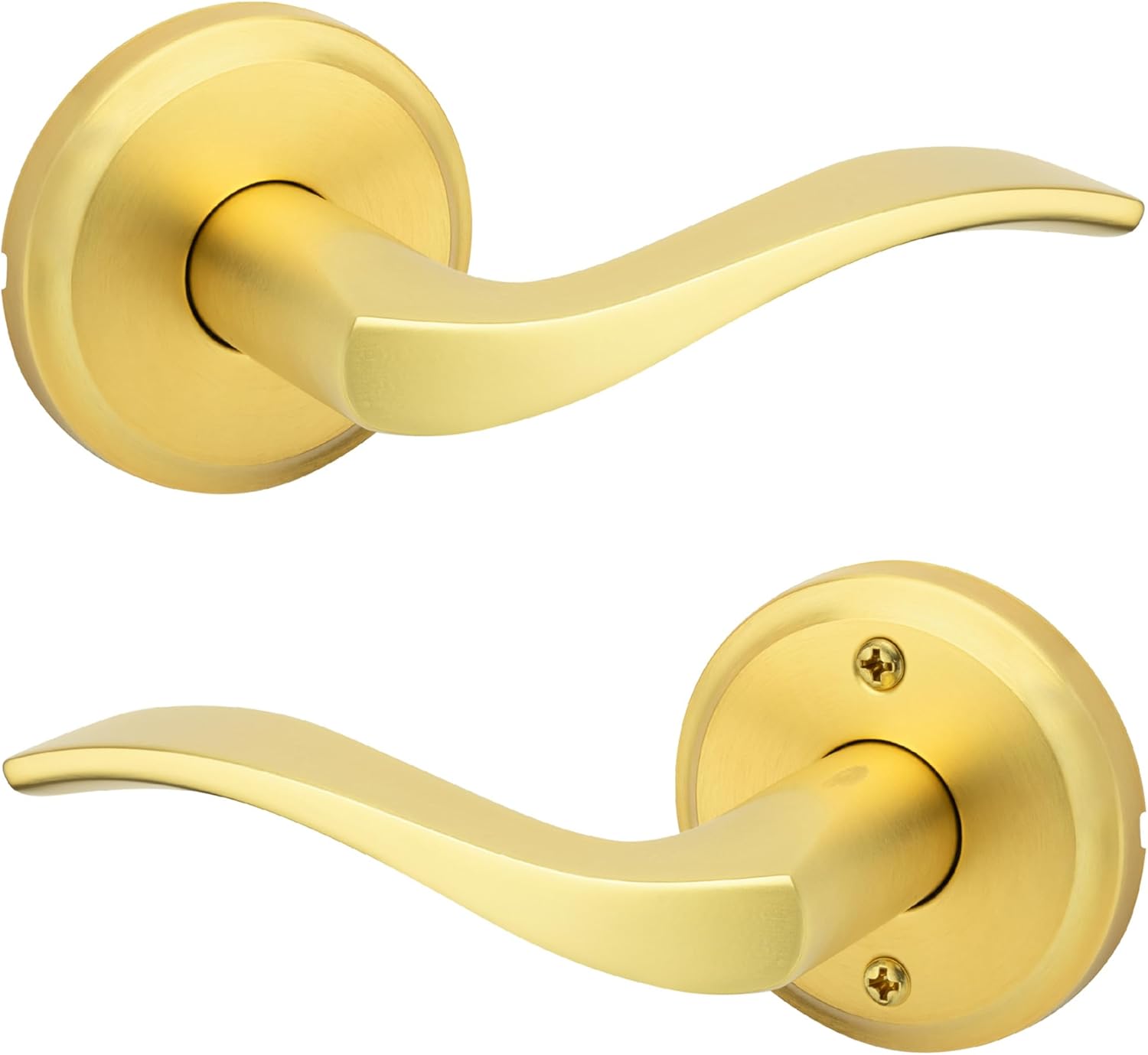 Kwikset Sedona Interior Passage Door Handle for Closets and Halls