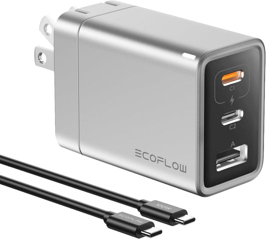 EF ECOFLOW 65W GaN USB C Charger for Fast Device Charging