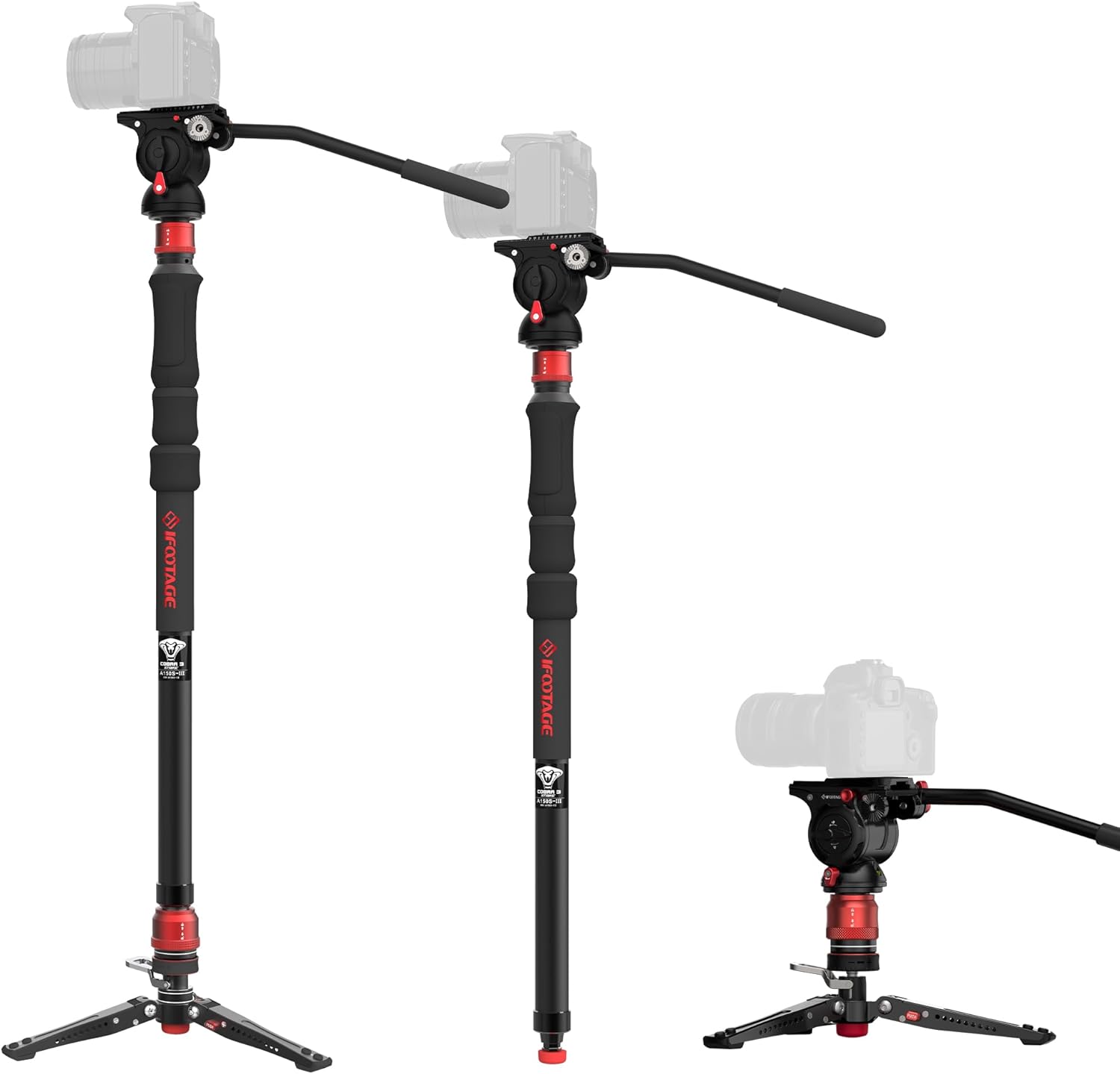 IFOOTAGE Cobra 3 Strike Monopod A150S-III for Video Capture
