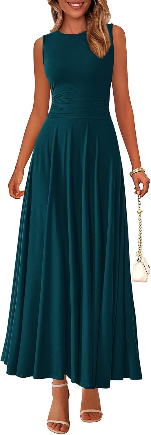 PRETTYGARDEN Womens Summer Dresses 2025 Casual Maxi Dress