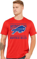 Zubaz NFL Men's Team Graphic T-Shirt - Bold Team Logo Tee Fan
