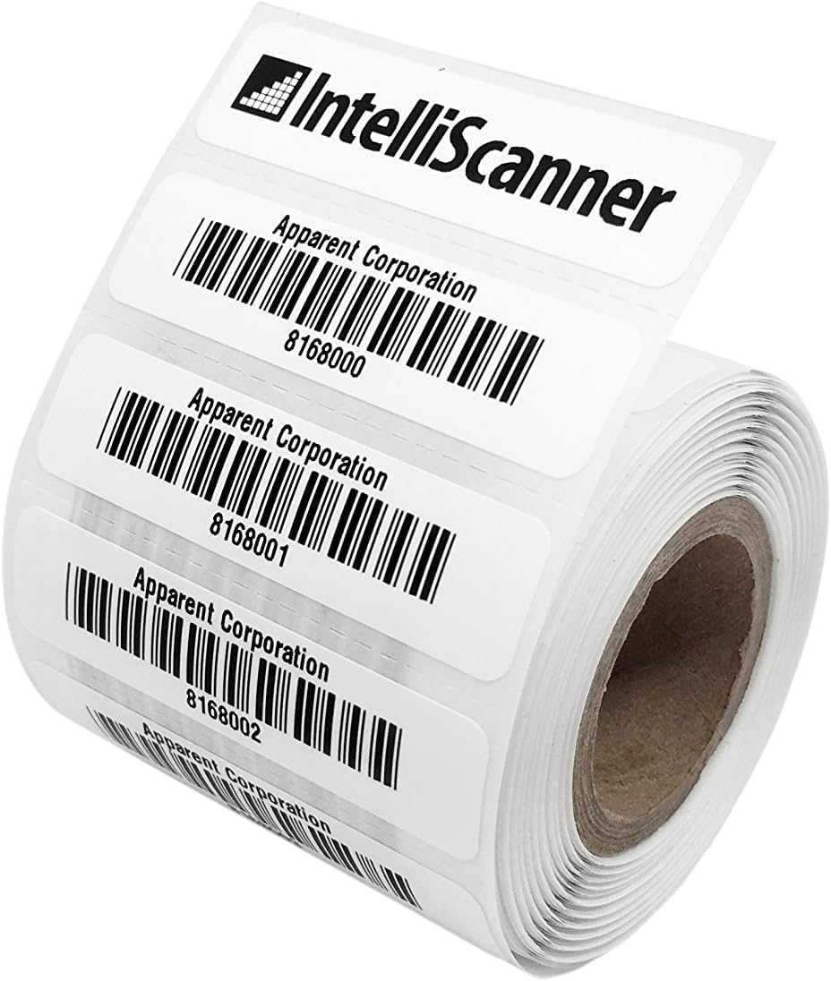 IntelliScanner Asset Tags - Customized Barcode Tags Roll