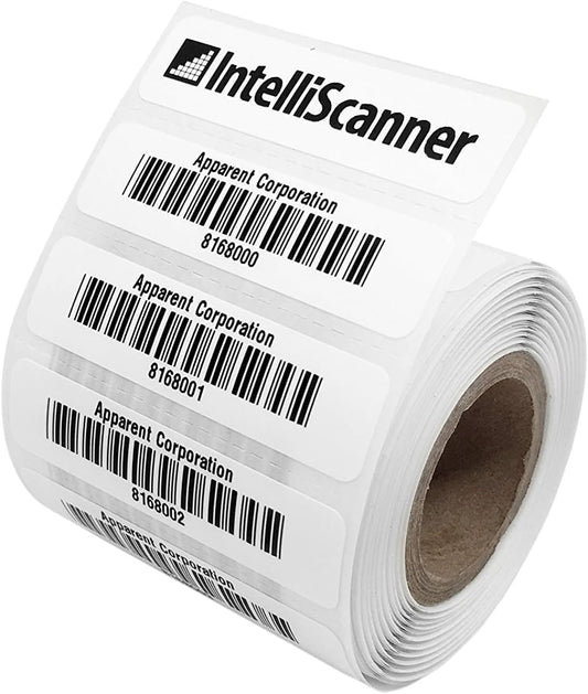 IntelliScanner Asset Tags - Customized Barcode Tags Roll