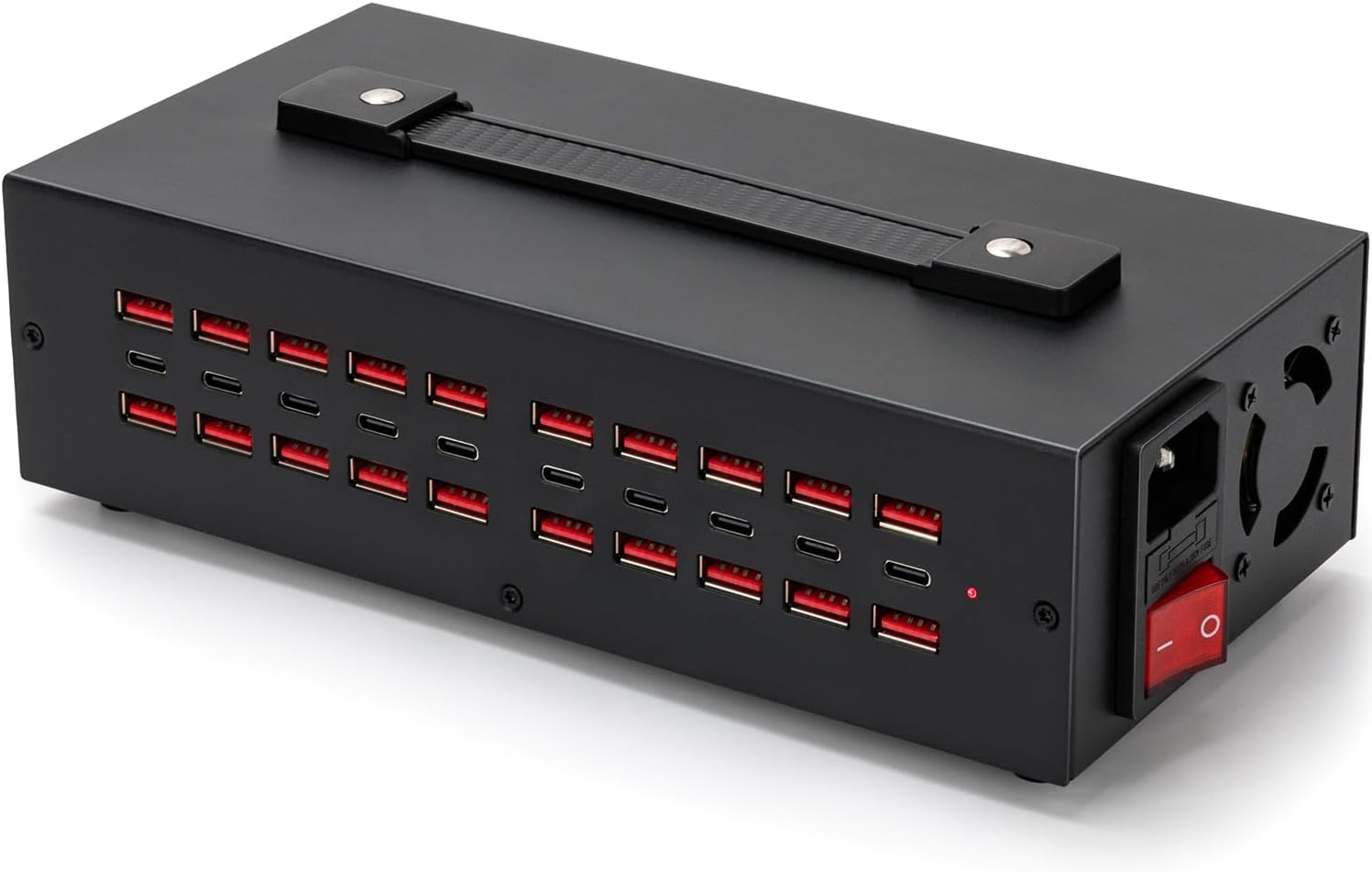 250W USB~C Charging Station with 30 Ports for Fast Charging