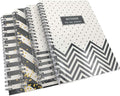 4 Pack A5 Spiral Notebook Journal Ruled Sketch Book - Durable