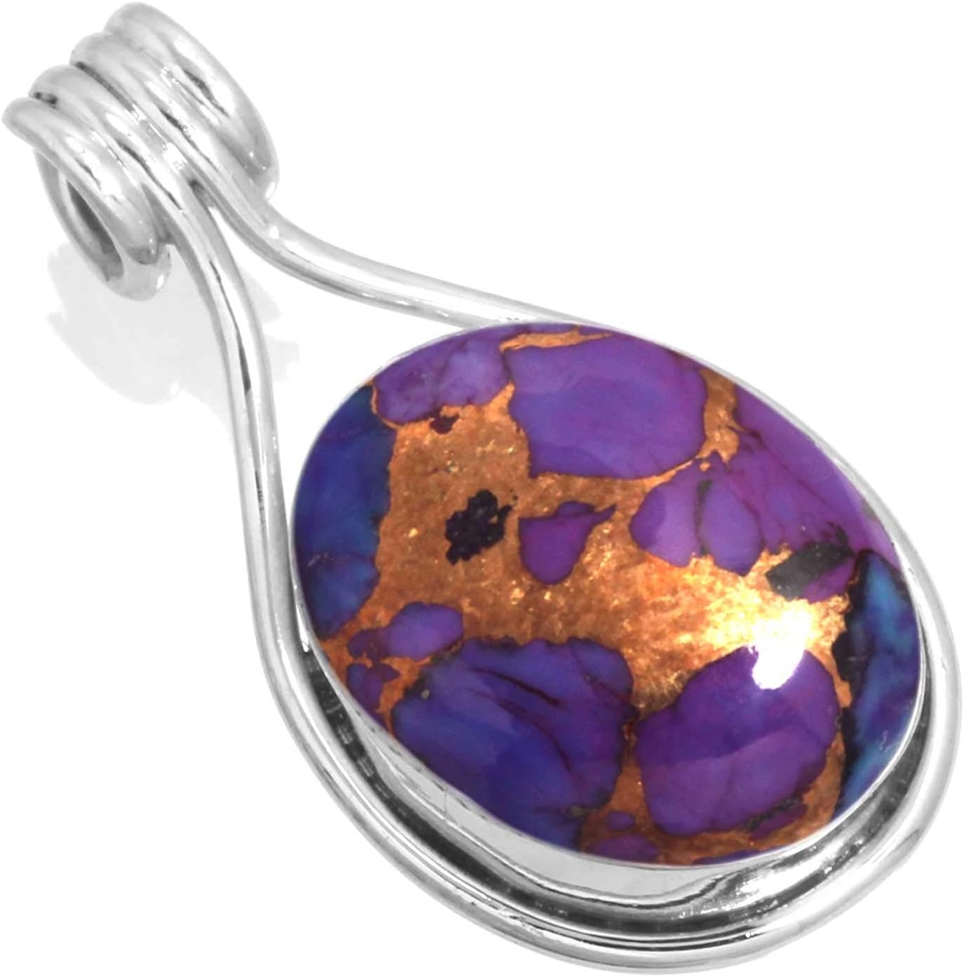 Boho Handmade Jewelry Pendant Necklace with Natural Gemstones