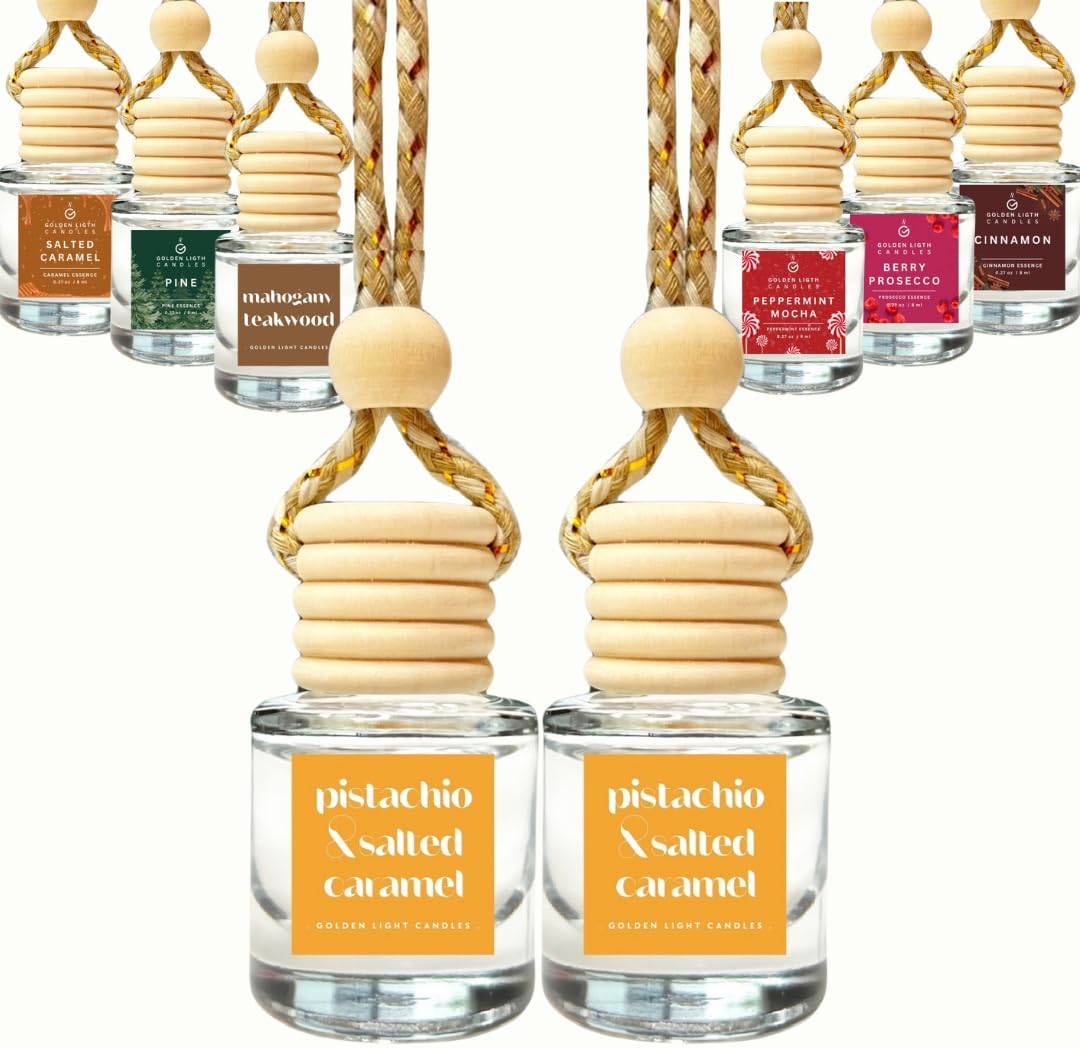 Pistachio & Caramel Car Scent Duo | Cute Fresheners | USA-Made | Save 33%