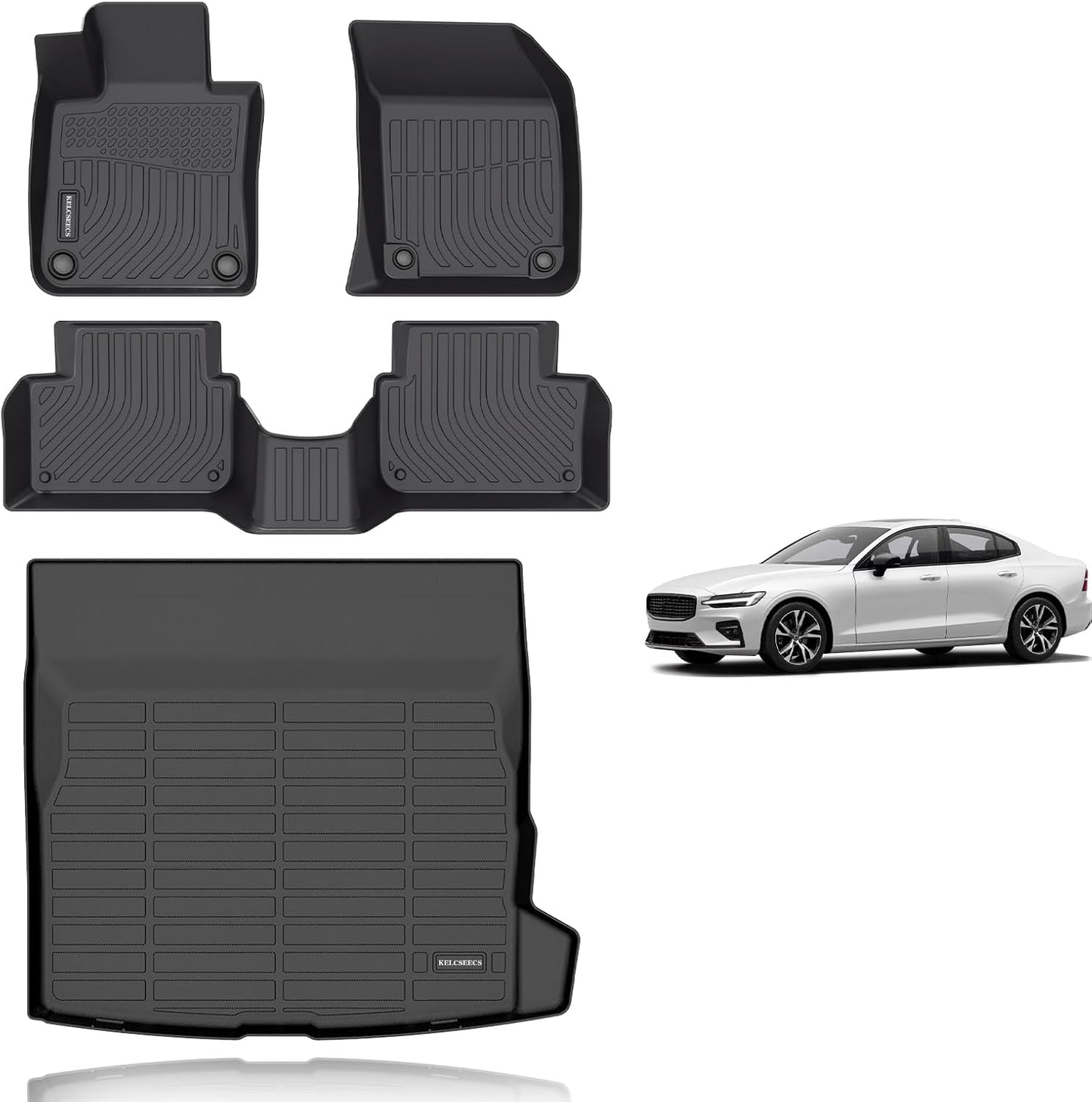 Custom All Weather Floor Mats for 2019-2025 Volvo S60 Vehicles