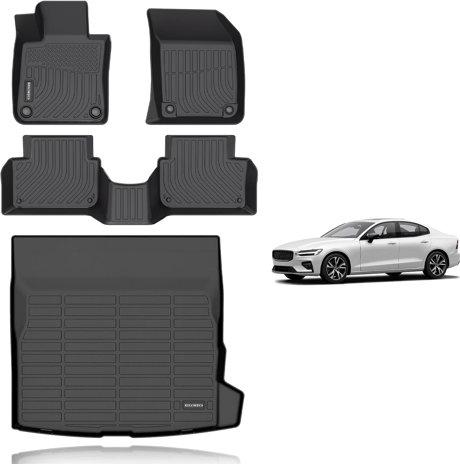 Custom All Weather Floor Mats for 2019-2025 Volvo S60 Vehicles