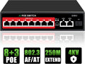 8 Port PoE+ Switch Easy Smart Managed Ethernet Switch - Silent 120W