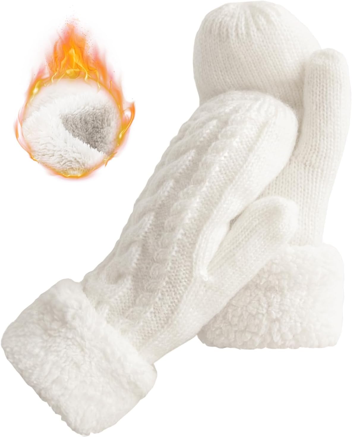 Cozy Wool Knit Winter Gloves for Warmth