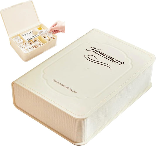 Clear Cable Organizer Box w/10 Ties - Tidy Cords Easily!