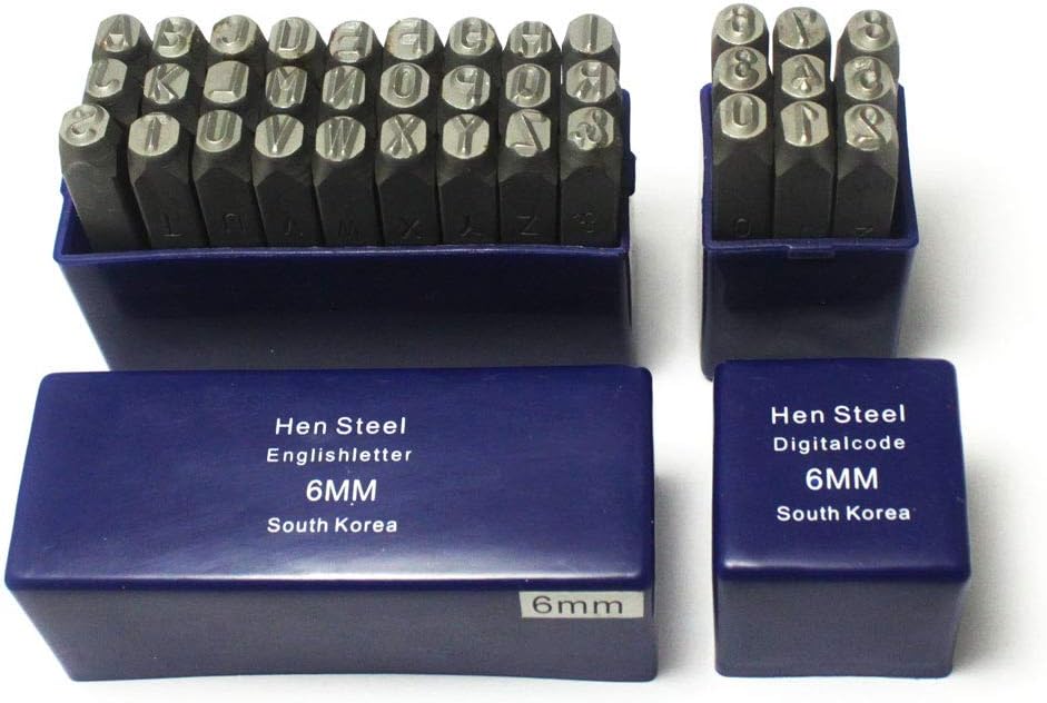 Oudtinx Number and Letter Stamp Set for DIY Projects and Crafts