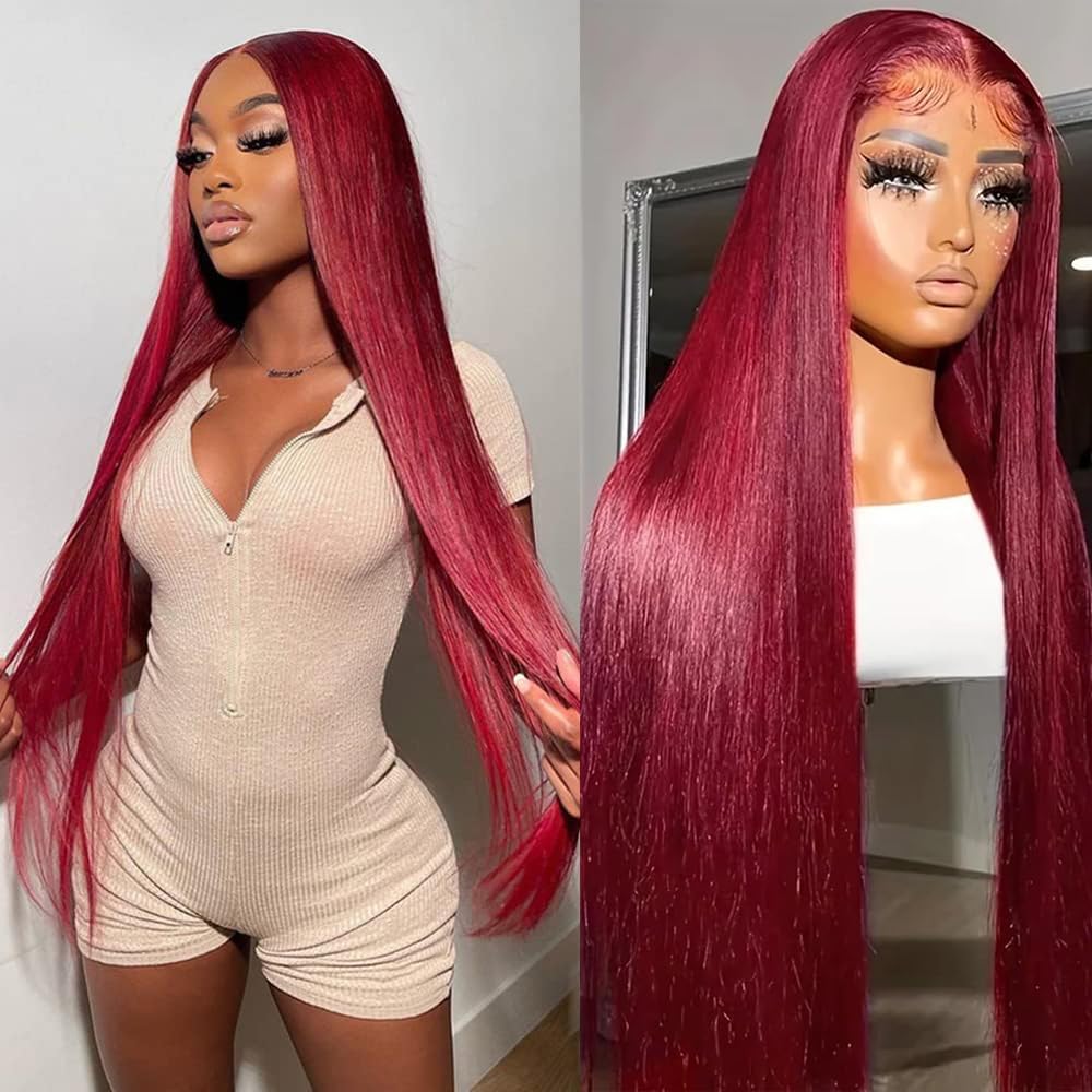99j Burgundy Lace Front Wigs Human Hair for Stunning Styles