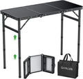 Folding Camping Table with 3 Heights - Portable Picnic Table