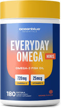 Everyday Omega Minis Burpless Fish Oil with Vitamin D3 - Easy