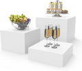 PecMuikee Buffet Risers Acrylic Display Cubes - Stylish Space Saver