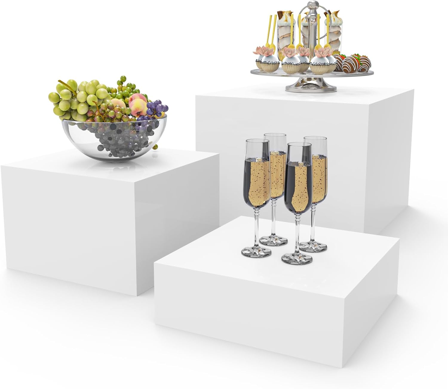 PecMuikee Buffet Risers for Elegant Catering and Display Needs