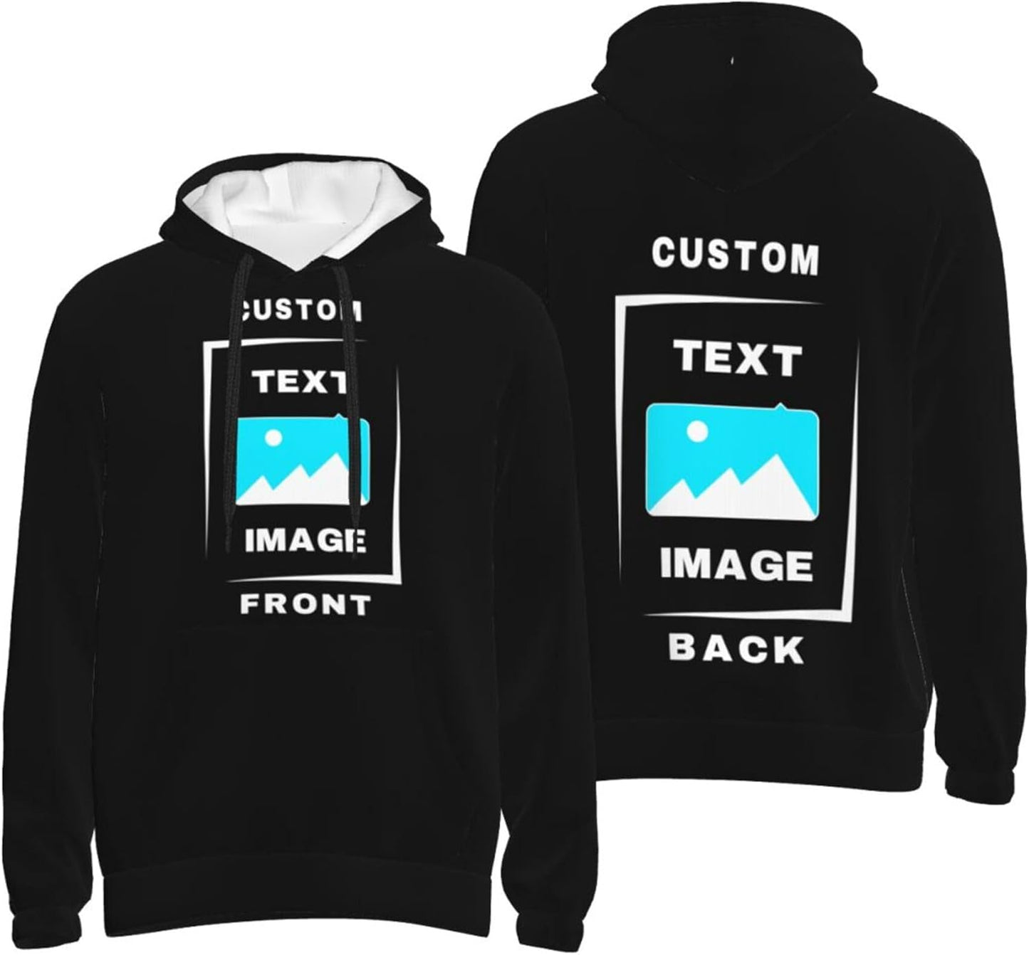 Personalized Anime Black Hoodie for Men/Women