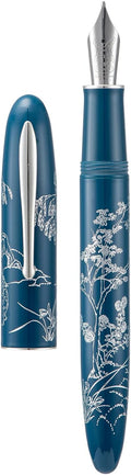 HONG DIAN N23 Blue Rabbit Fountain Pen - Smooth Long Blade Medium Nib
